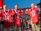 President Barchi with Big Ten Commissioner Jim Delany (left) and Big Ten Network President Mark Silverman